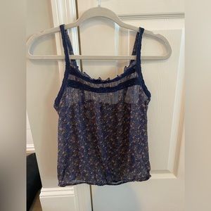 American eagle floral tank size Medium